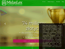 Tablet Screenshot of midaslex.pl